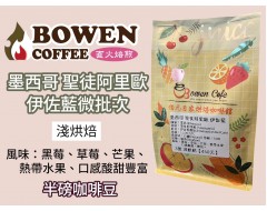 【伯元咖啡】淺烘焙-墨西哥-聖徒阿里歐-伊佐藍微批次【日曬】半磅咖啡豆 手工挑豆 新鮮烘焙