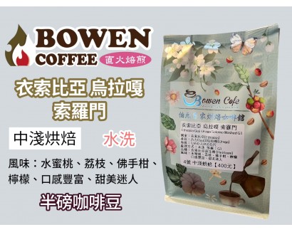 【伯元咖啡】中淺烘焙-衣索比亞-古吉/烏拉嘎-索羅門村【水洗】半磅咖啡豆 手工挑豆 新鮮烘焙